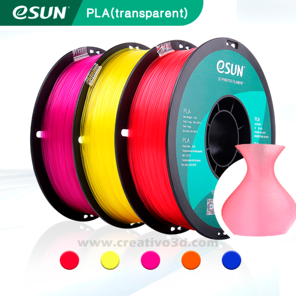 Filamento PLA+ eSun (25 colores diferentes) 1KG - 1.75mm - Creativo 3D